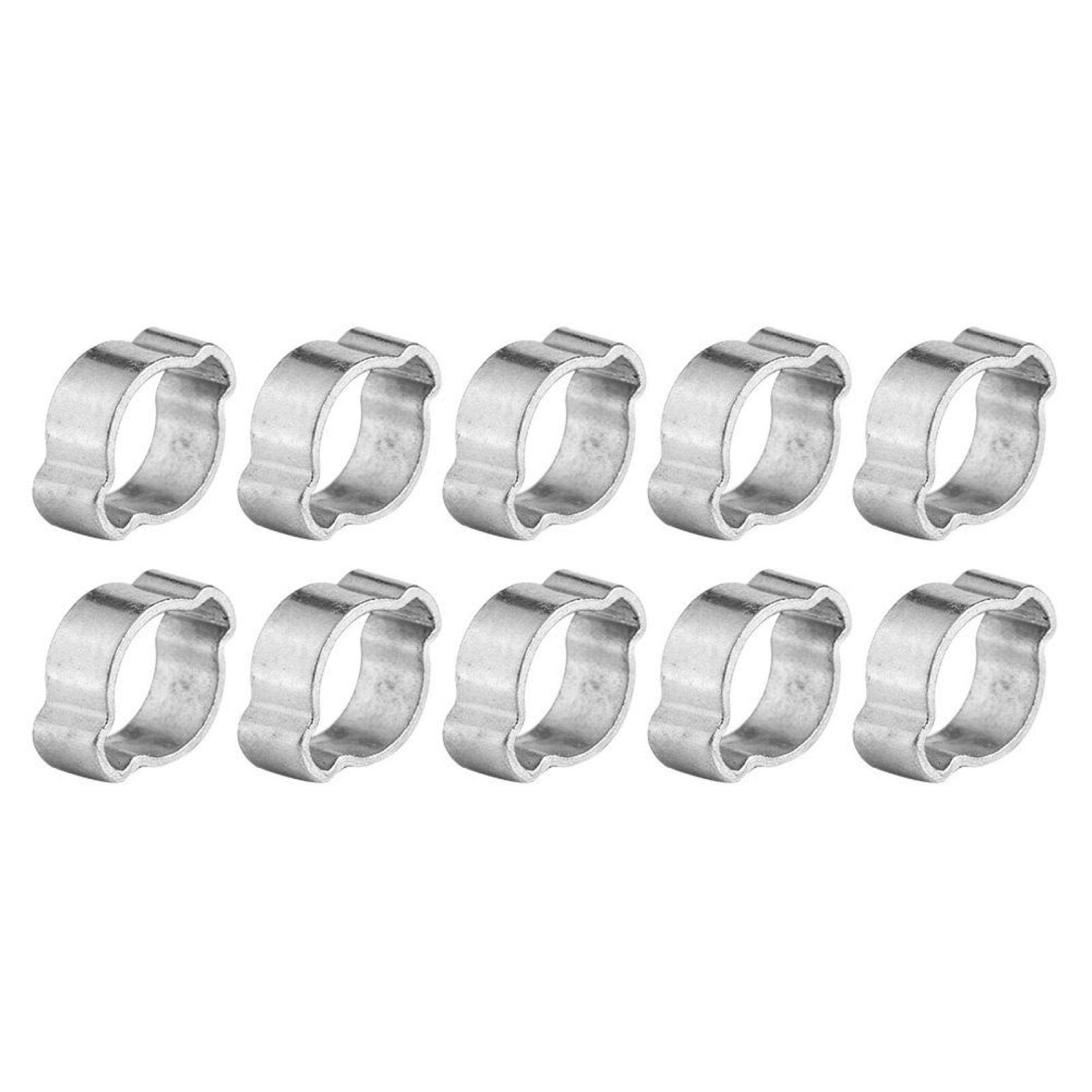 Colliers de serrage en acier inoxydable zingué - Lot de 10 pièces de 16-25mm