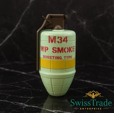 US-INERT-M34 Smoke Grenade 1:1 Replica Prop Toy Stage Military Collectible NEW