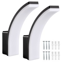 Maclean MCE511 B 2Er-Set Led-AußEnleuchte 20W 2750Lm IP65 4000K Schwarz