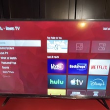 TCL Roku TV 32in LED Flat Screen Smart TV 1080p FHD Black w/ Netflix