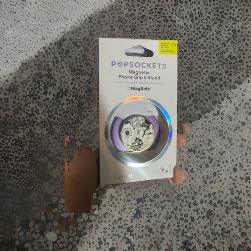 PopSockets Magnetic Phone Grip MagSafe Rare Aura Flower - Picture 5 of 5