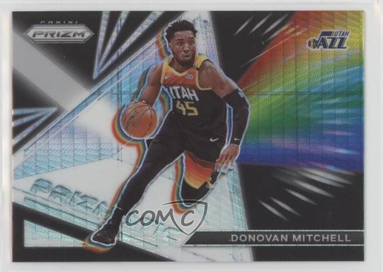 2021-22 Panini Prizm Prizmatic Hyper Prizm Donovan Mitchell #8 6o3