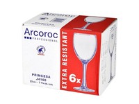 Packung 6 GläSer Aus Glas Princesa Wasser 23 Transparent Arc