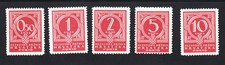 Croatia 1941 set of stamps Porto Mi# 6-10 MH CV=8.4$