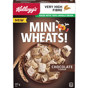 Kellogg's Mini Wheats Chocolate Cereal 377g
