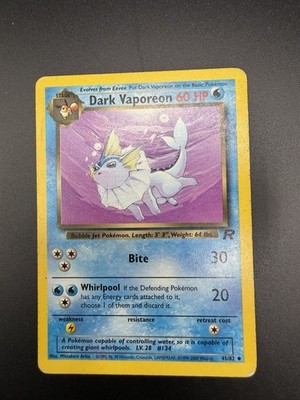 Pokémon TCG - DARK VAPOREON - 45/82 - UNLIMITED - TEAM ROCKET (2000) - MP