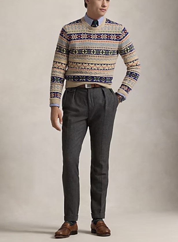 Polo Ralph Lauren Fair Isle Wool Blend Jumper Size M RRP £495 image 3