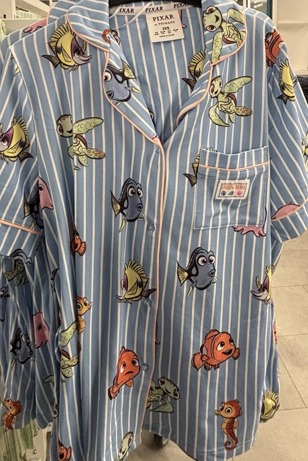 Disney Finding Nemo Boyfriend Shorts Pyjama Set women PRIMARK UK4-24 2XS-2XL New