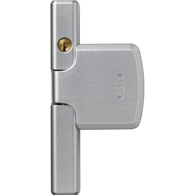 ABUS FTS206 S Silber Fensterschloss VdS-und DIN-anerkannt Falzstärken 0 - 25 mm