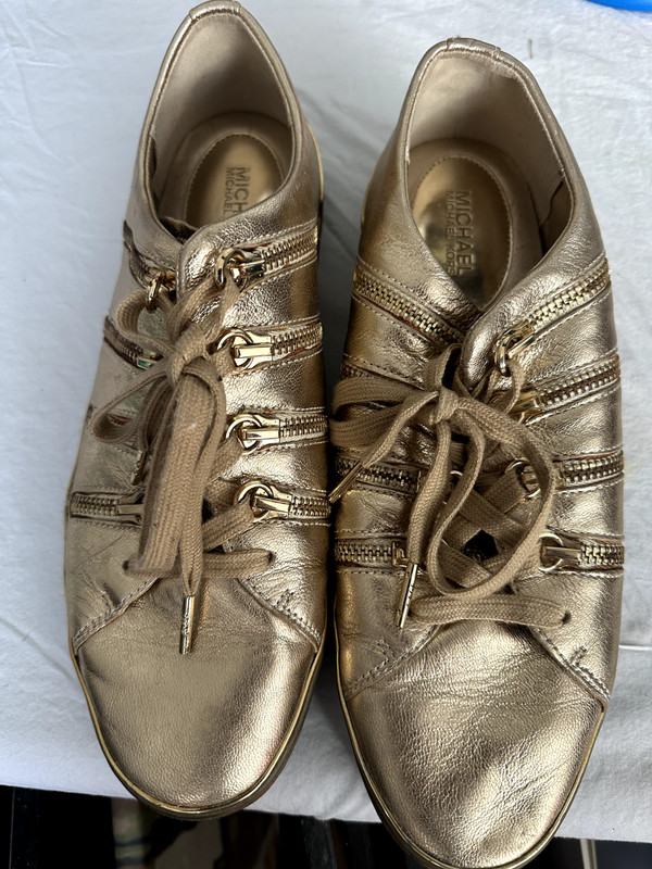 Womens Michael Kors Gold Women's Shoes, size 10