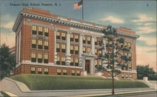 Passaic High School,NJ Tichnor County Original Vintage Postcard