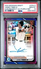 2024 Bowman Draft James Tibbs III #BD-40 Purple 250 1st Bowman SF Giants MLB