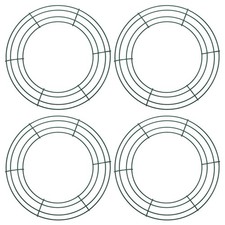 10 Inch Dream Catcher Rings, 4 Pcs Round Shape Macrame Wreath Hoop, Army Green