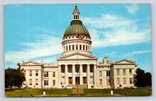 Vintage Old Courthouse St. Louis MO Linen Postcard by Tichnor Bros