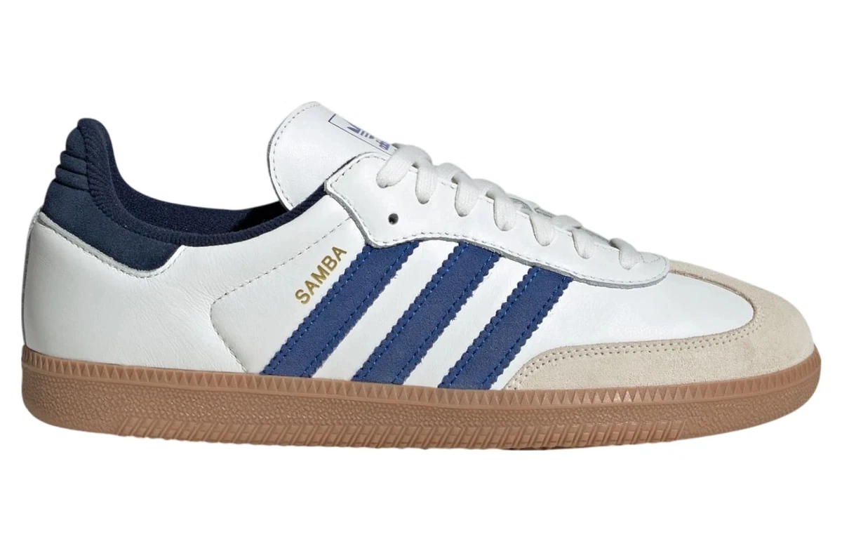 adidas Samba OG White Blue | eBay