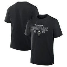 Unisex Fanatics  Black Las Vegas Aces 2025 WNBA Playoffs T-Shirt