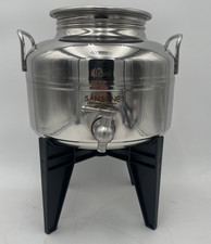 FUSTO CONTENITORE BIDONE OLIO SANSONE GIOIELLO ACCIAIO INOX 5 LT CON RUBINETTO