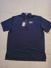 Peter Millar Polo Shirt Men  s XL Navy Summer Comfort Golf Performance Logo NWT
