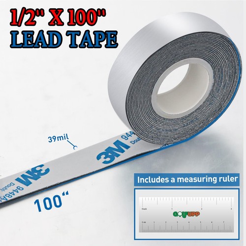 1 Grams Per Inch High Density Lead Tape | 1/2''x 100'' Adhesive Lead Tape | A... - Picture 5 of 7