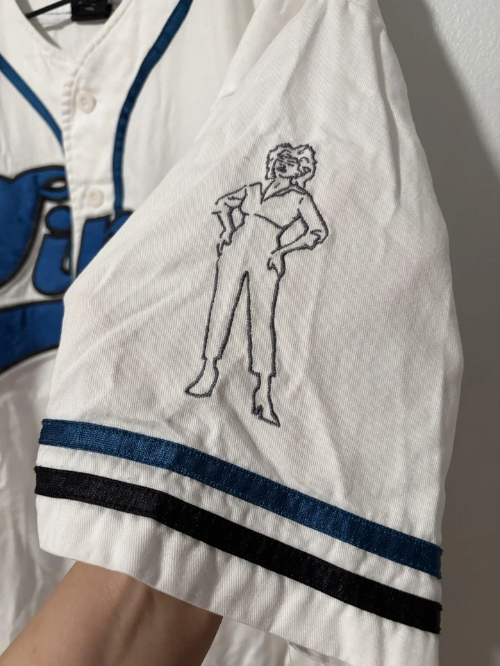 Винтажная мужская футболка Tina Turner размер XL белый синий гигантский концертный оркестр 24–7 90-е - Изображение 2 из 4