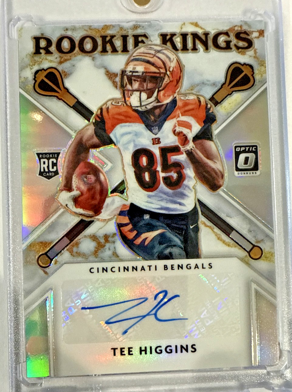 2020 Tee Higgins Panini Donruss Optic - Rookie Kings #12/49 Auto