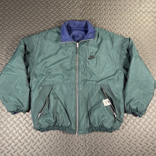 Vintage 90’s Nike Reversible Puffer Men’s M Jacket Big Swoosh Woven Tag NYC ACG