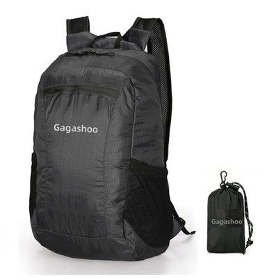 Ultra Foldable Hiking Daypack，Packable Backpack Travel, Black