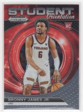 #12 Bronny James Jr. 2024-25 Prizm Draft Picks Student Orientation Base RC