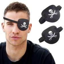2 Pcs Pirate Eye Patch,3D Black Eye Patches for Adults and Kids,Medical Eye Patc