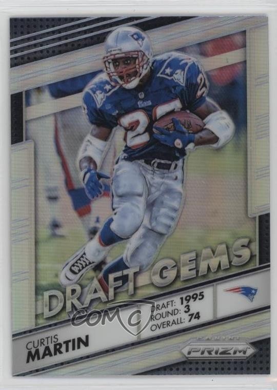 2016 Panini Prizm Draft Gems Silver Prizm Curtis Martin #1 HOF 1u6