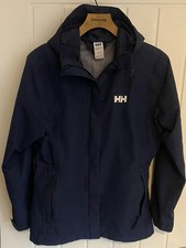 Helly Hansen Men’s Waterproof Hooded Jacket Helly Tech Protection Size M Blue