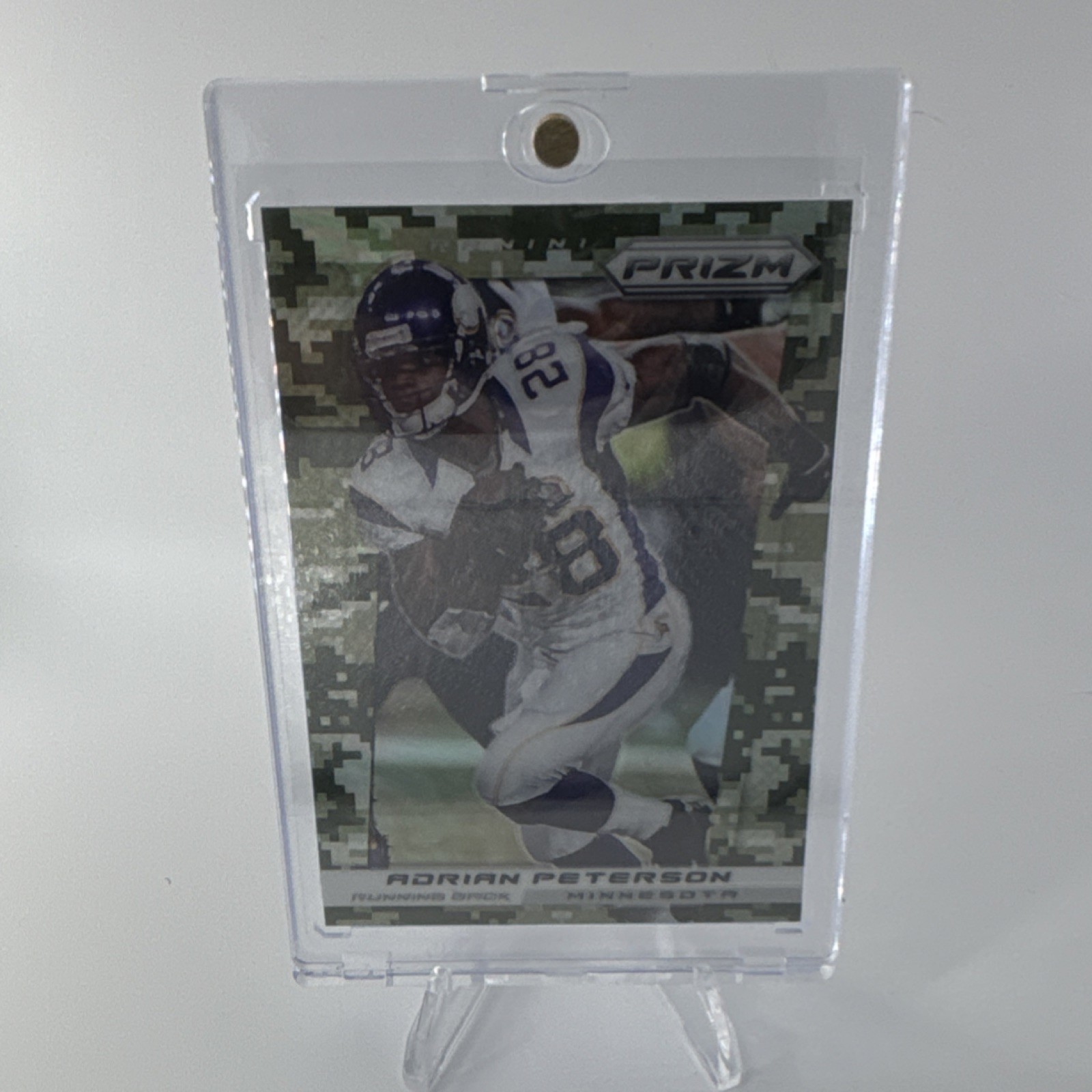 2013 Panini Prizm Camo Prizm Adrian Peterson #124 Minnesota Vikings Football