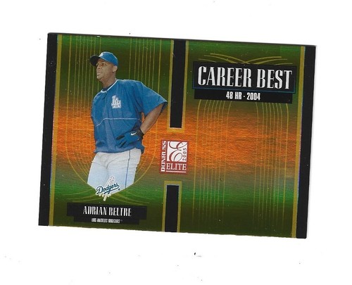 2005 Donruss Elite Career Best Gold #2 Adrian Beltre /500 LOS ANGELES DODGERS - 第 1/1 張圖片