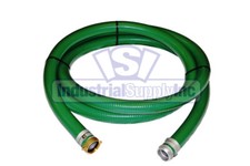 PVC Green Standard Suction Hose  1-1/2" x 20 FT  Pin Lug Style  Assembly  FS