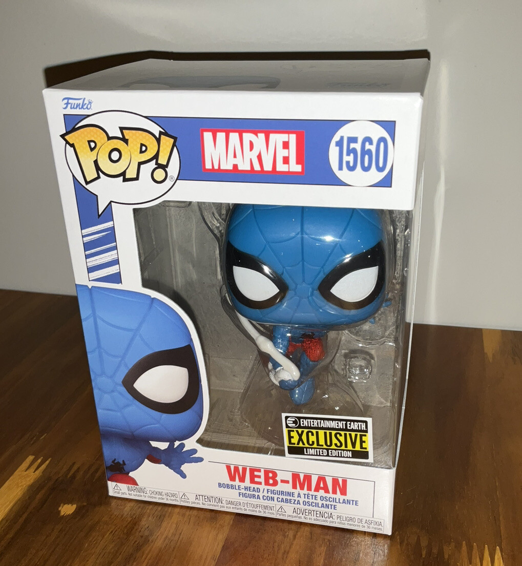 Web-ManPOP Figure #1560 Funko Marvel Spiderman Entertainment Earth