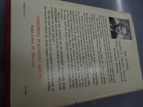 49 WORSHIP STORIES FOR CHILDREN 1957 Schroeder FREE Shipping!! - Picture 3 of 5