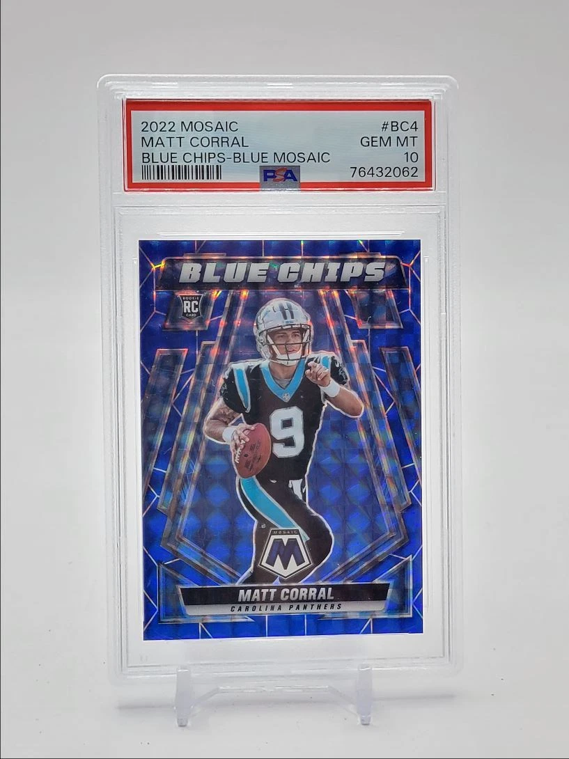 Matt Corral Panini Mosaic Blue Chips #BC4 Blue Mosaic