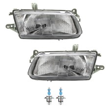 Halogen Scheinwerfer Frontscheinwerfer Set H4 für Mazda 323 S V inkl. Lampen