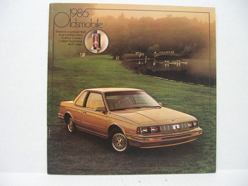 1986 Oldsmobile Cutlass Ciera Cruiser Supreme Calais Car Dealer Sales Brochure C