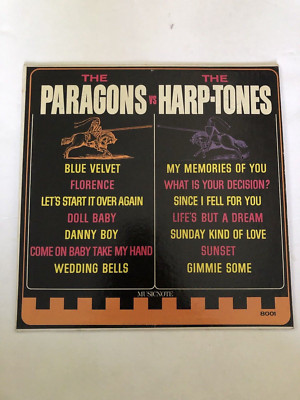 THE PARAGONS vs.  THE HARPTONES  LP (Mono, '64) MUSICNOTE Records (VG+CVR/VG LP)
