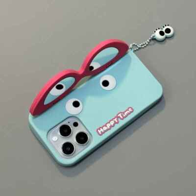 Cober Funda Para iPhone 15 14 13 12 Pro Max case sunglasses Telefono Protector