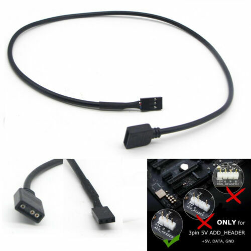 5V RGB Led Streifen Stripe mit 3pin RGB Header für PC Case Gamer DIY Aura Sync - Bild 17 von 17