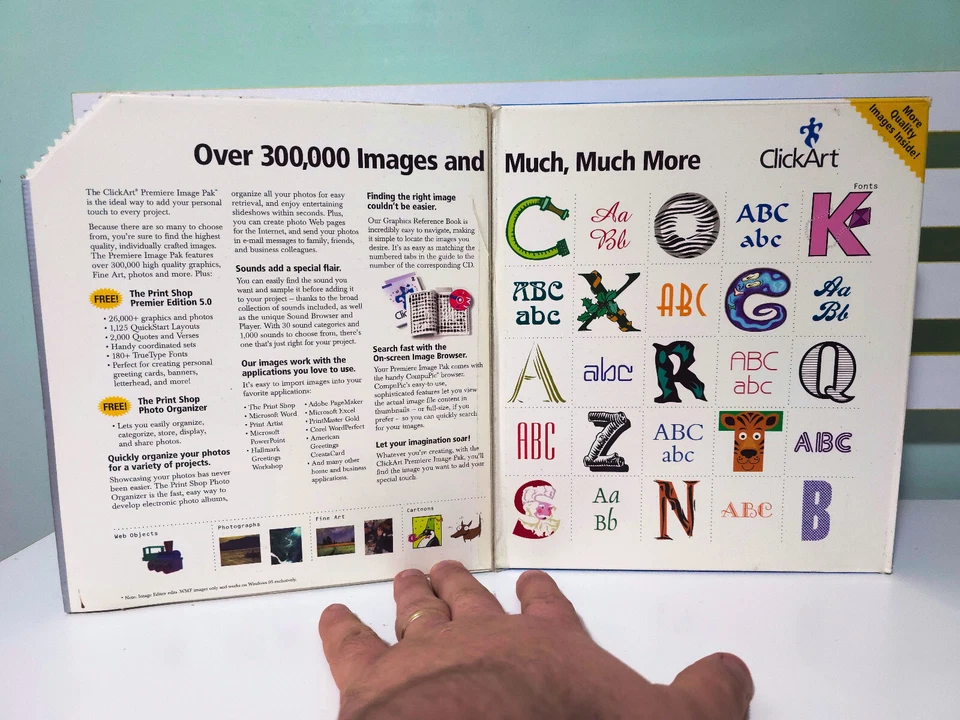 Clickart 300,000 Premiere Image Pak 20 CD Set! Software + Book by Broderbund - Image 2 of 4