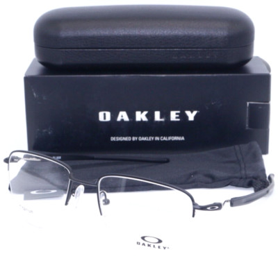 NEW OAKLEY PLIER OX5142-0152 TITANIUM SATIN BLACK EYEGLASSES AUTHENTIC 52-18