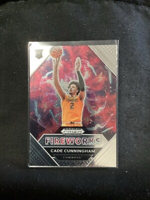 2021 Panini Prizm Draft Picks Cade Cunningham #1 Fireworks A45 | eBay