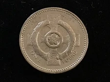 1996 British England Pound Coin Celtic Cross &Torc Representing Northern Ireland