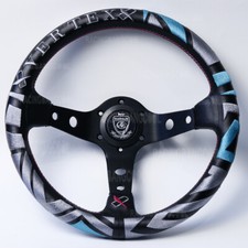 New Style 13''Deep Dish Racing Car Drift Rally Tuning Steering Wheel With Vertex