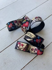 00s y2k Punk Buckle Down Ed STYLE Hardy Skull Gothic Opium Avant Garde Belt OS