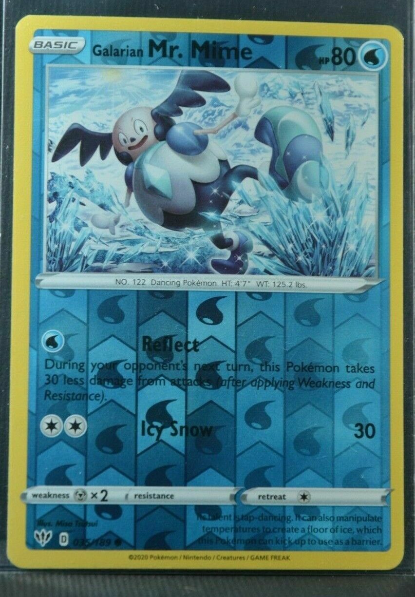 Pokemon - Darkness Ablaze - Galarian Mr. Mime 035/189  Reverse Holo - NM/M - New