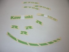 ADESIVI SFUSI VERDI MOTO KAWASAKI  Z 750 R